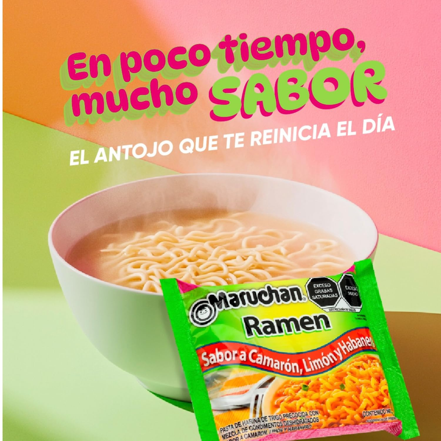 AMAZON: Maruchan Ramen Camarón y Habanero 85 g| Comprando 10 piezas, Precio c/u (Disponible Pollo y Camarón picante, se puede combinar)