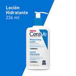 Amazon: CeraVe Loción Hidratante |237ml| Loción hidratante para rostro y cuerpo para piel seca con ácido hialurónico