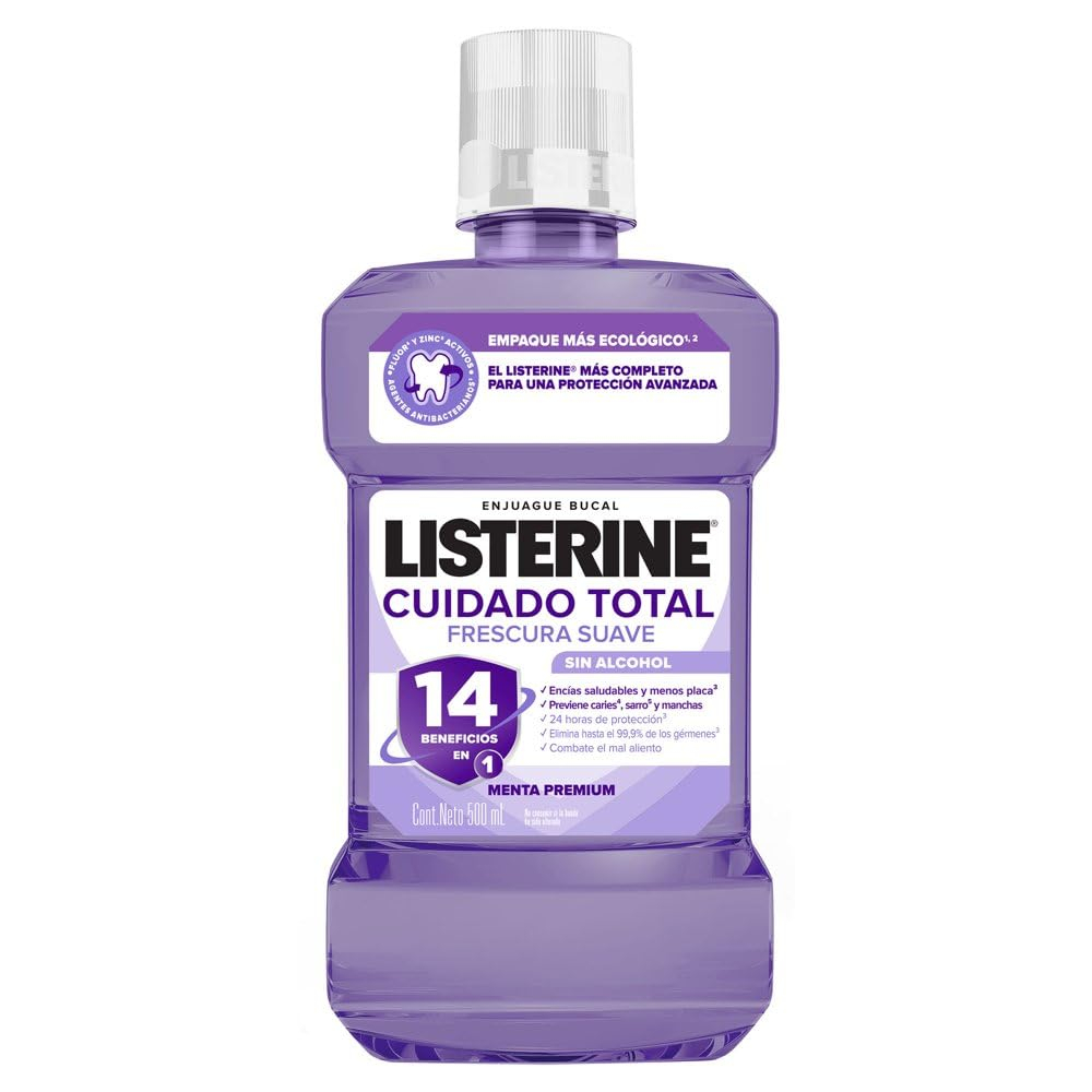 Amazon: 2x Enjuague Bucal Listerine Cuidado Total