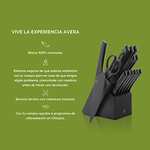 Amazon: Juego de 13 Cuchillos de Cocina de Acero Inoxidable Tecnologia BO Black