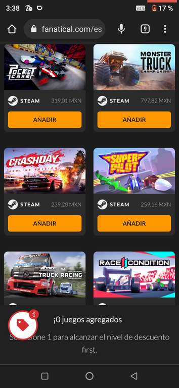 Fanatical 10 juegos a elegir ( Speed Runners y Cluster Truck en la lista) para Steam