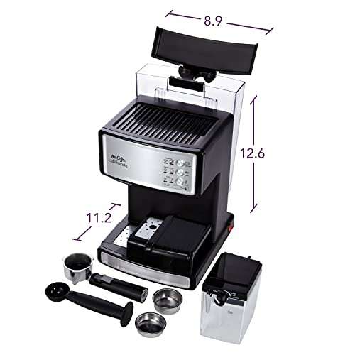 Amazon MX: Mr. Coffee Barista Cafetera Eléctrica para Espresso con espumador de leche automático