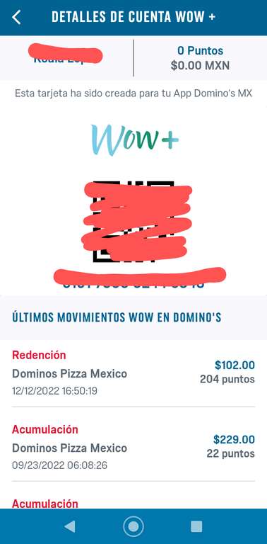 Acumula puntos WOW+ y paga con ellos en Domino's Pizza