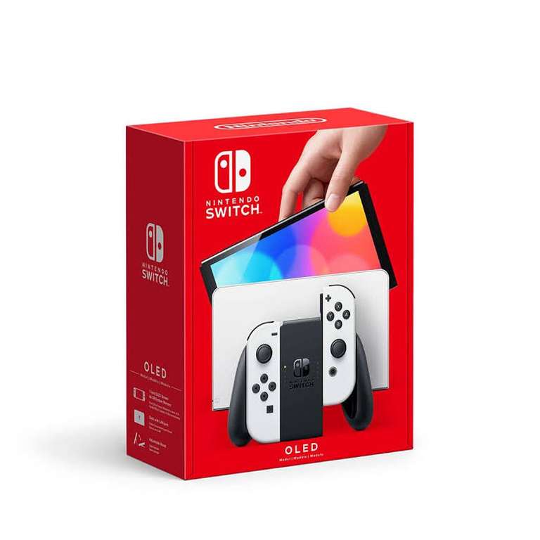 Nintendo Switch OLED blanca en Walmart en línea con promoción a 18msi Banamex y bonificación del 8%