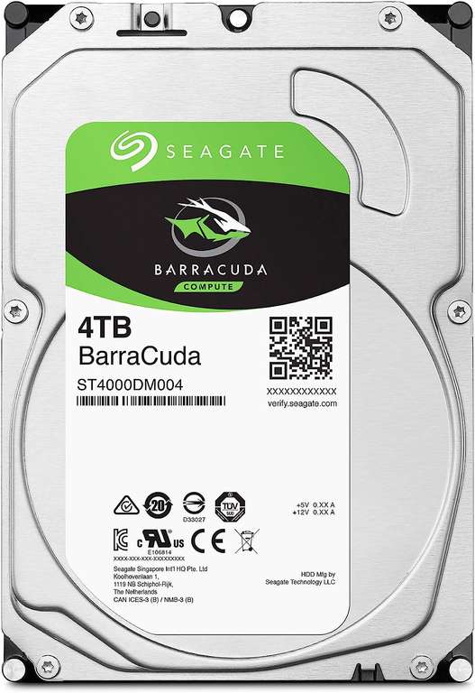 Amazon: Seagate - Disco duro interno BarraCuda SATA de 4 TB 256 MB cache