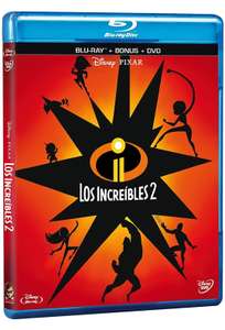 Amazon: Los Increibles 2 Blu-Ray + Bonus + DVD