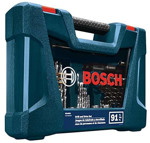 Amazon: Bosch V-Line Set de Puntas y Brocas 91 unidades
