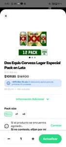 Rappi, Chedraui: 12 Pack cerveza XX lager