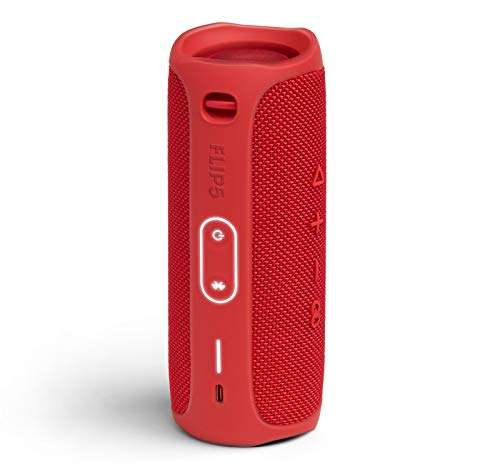 Amazon: JBL Flip 5 - Altavoz Bluetooth portátil Impermeable, Rojo