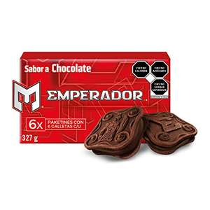Amazon: Emperador Galletas de Chocolate (6 paquetes con 6 galletas cada uno)