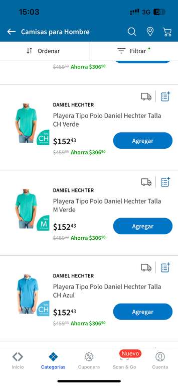Sam's Club: Playera Daniel Hecter