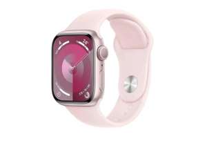 Walmart: Apple Watch Series 9 (GPS) 41mm Caja Aluminio Rosa y correa Deportiva Rosa | Pagando con BBVA a 12 MSI