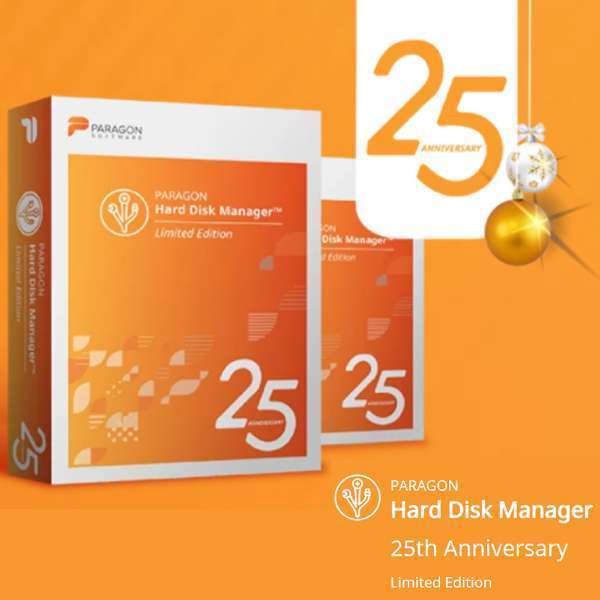 GRATIS PARAGON Hard Disk Manager 25th Anniversary