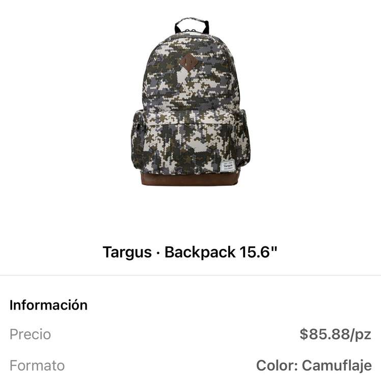 Cornershop POP [City Club]: Targus Backpack 15.6