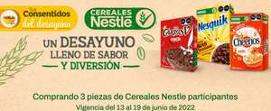 Chedraui: Envío gratis de tu súper en la compra de 3 piezas de Cereales Nestlé participantes