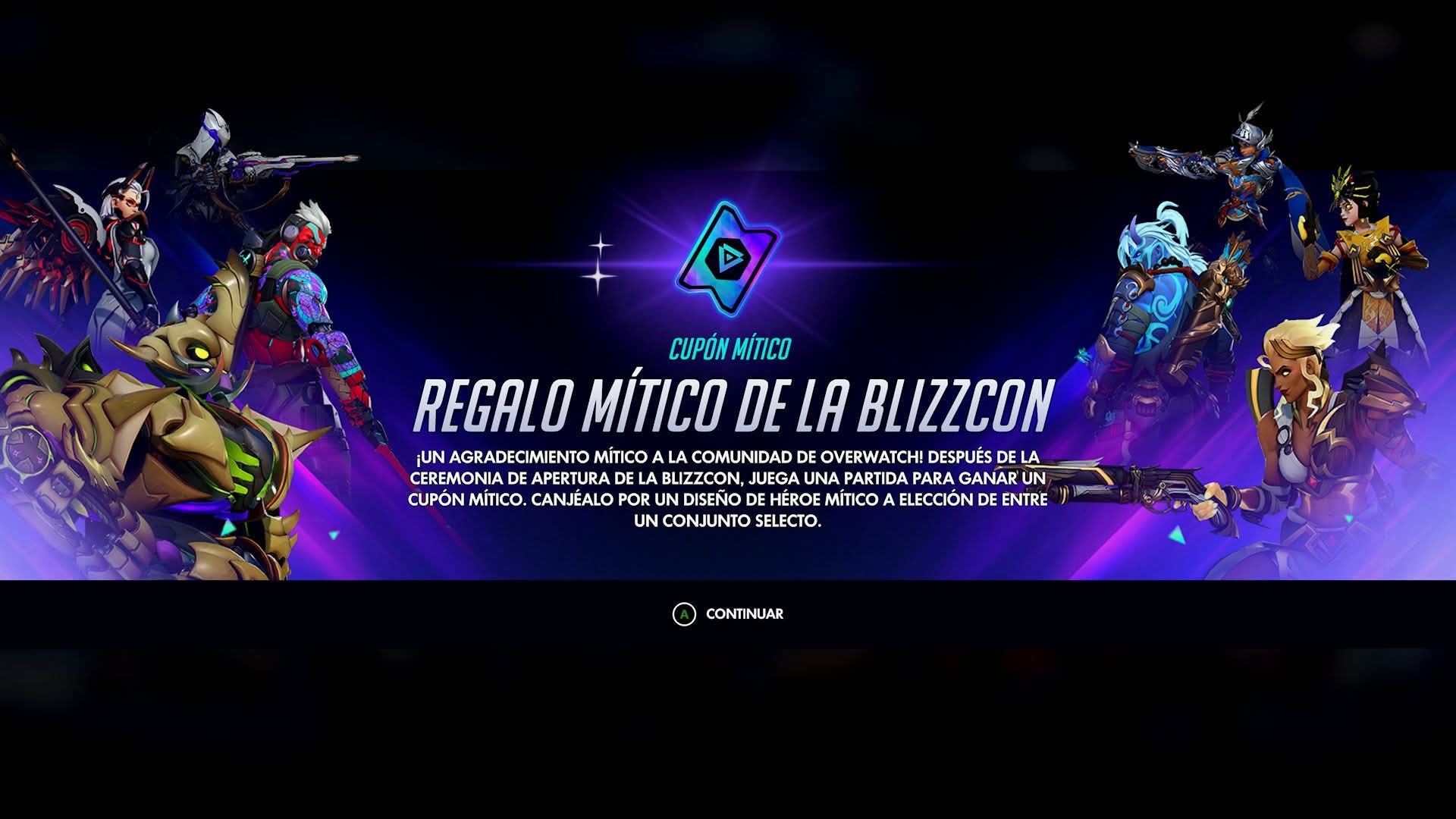 Overwatch: Blizzard se acordó de nosotros! Cupón mítico al jugar una partida