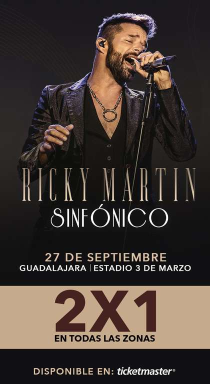 Ticketmaster: Ricky Martin Sinfonico en Zapopan, Jal