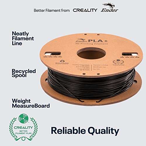 Amazon: Creality Ender - Filamento de impresora 3D ecológico negro de 1,75 mm, carrete de 1 kg comprando 3 baja a 243