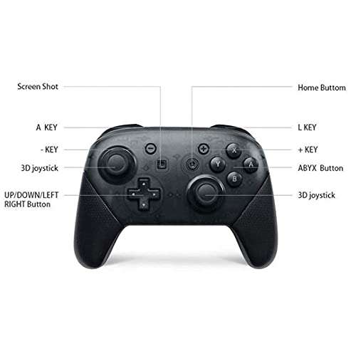 Amazon: Control Inalámbrico Compatible Con Nintendo Switch Pro Gamepad Joystick | Black