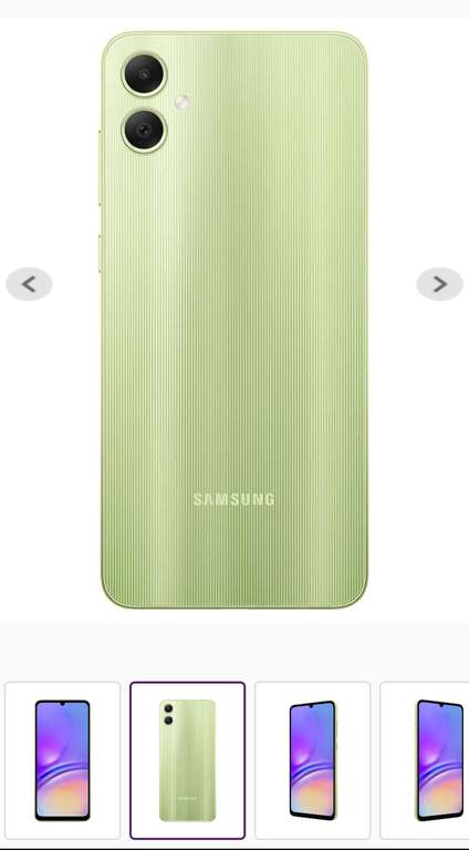 Suburbia: Samsung Galaxy A05 de 4/64 GB - Procesador Mediatek Helio G85 / Cámaras 50MP + 2MP / Android 13