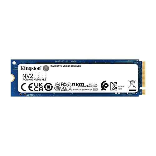 Amazon: Kingston SSD NV2, Capacidad: 500 GB PCIe Gen 4.0