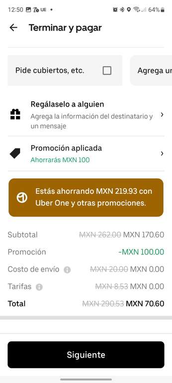 Uber Eats: El ChilAquiles 2 órdenes de chilaquiles con milanesas + 2 aguas de horchata por 70 pesitos. San Peter of the pines, CDMX