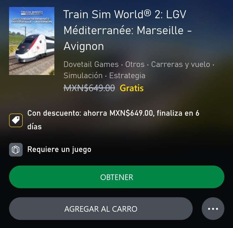 Xbox DLC Gratis: Train Sim World 2.