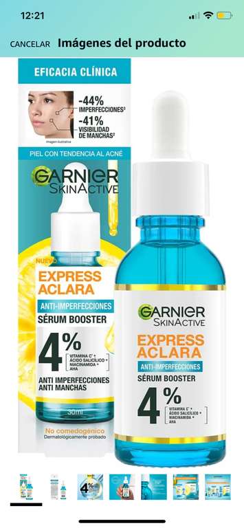 Amazon: Garnier Express Aclara Serum Anti Acne 30 ml | Oferta Prime