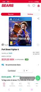 SEARS: Street fighter 6 Ps4