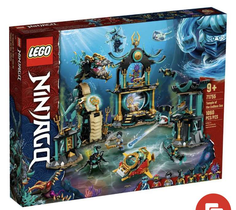 Soriana: Lego-Templo Del Mar Infinito Ninjago $1036