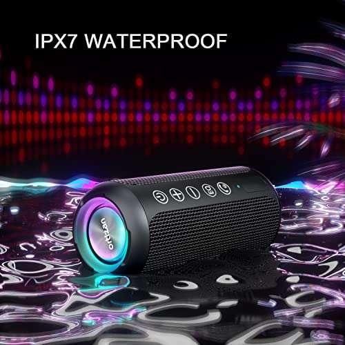 Amazon: Ortizan Bocina Bluetooth Portátil, IPX7 Resistente al Agua con Sonido estéreo de 24 W
