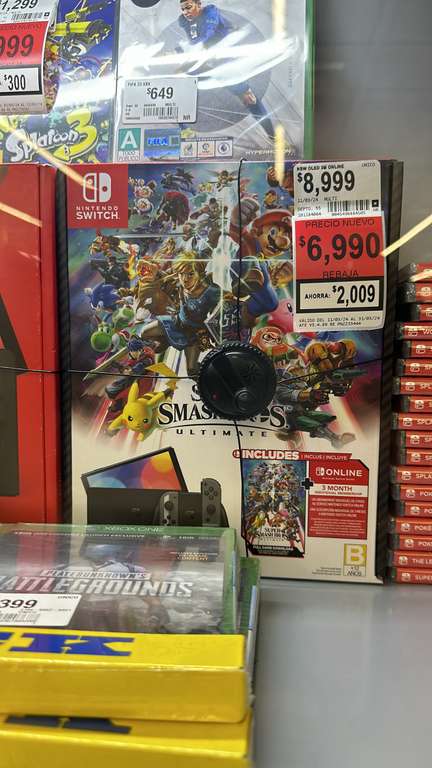 Walmart: Nintendo switch oled con Smash Bros Ultimate - Monterrey