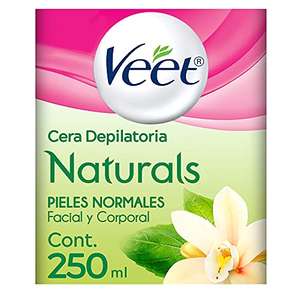 Amazon: Veet Naturals Cera depilatoria para Piel Normal tarro de 250 ml