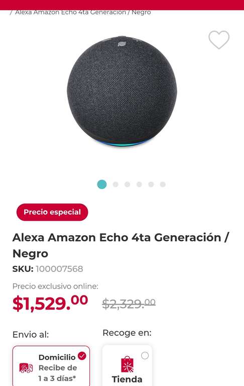 Office Depot: Alexa Echo 4ta Generación (La grandota, mas barata que en Amazon)