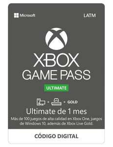 Game Pass Ultimate Xbox / 1 mes / 10$ Mex.