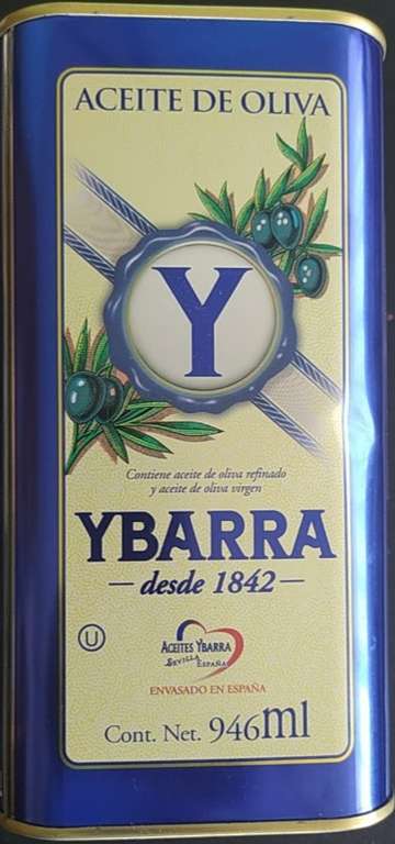 Chedraui: Aceite de oliva Ybarra 946 ml.