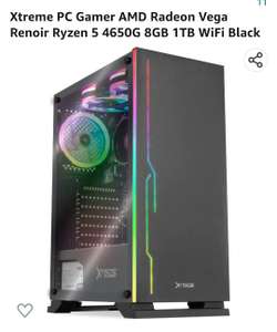 Amazon: Xtreme PC Gamer AMD Radeon Vega Renoir Ryzen 5 4650G 8GB 1TB WiFi Black