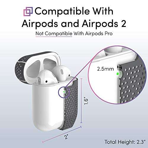 Amazon: Case para airpods series 1 y 2 a prueba de golpes.