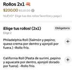 Uber Eats: Oriental wok sucursal concordia Cd Apodaca Nuevo León: 2 Rollos x $95
