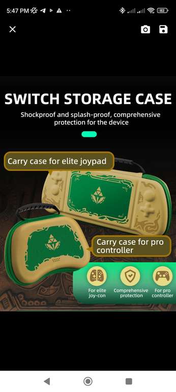 AliExpress SuperOfertas: IINE Joypad Case versión Zelda, nintendo switch