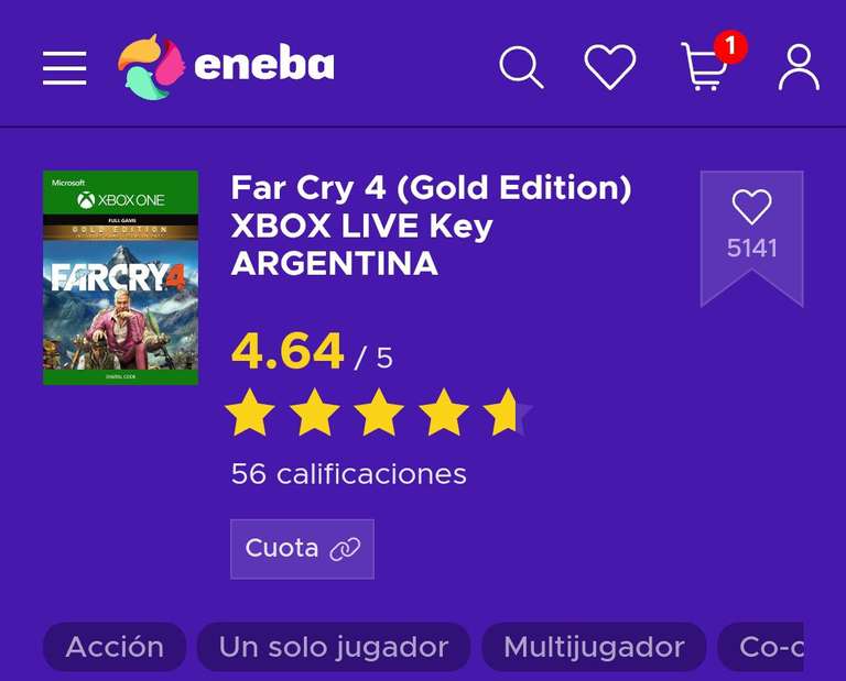 [ENEBA] Far Cry 4 (Gold Edition) XBOX LIVE Key ARGENTINA