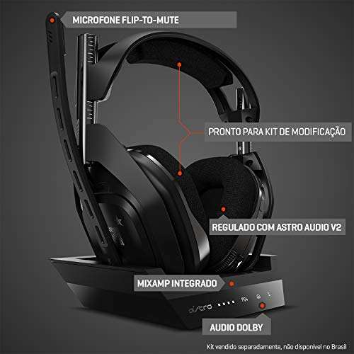 Amazon: ASTRO A50 Headsets inalámbricos con microfono y estación de carga para PS4,PS5 y PC/MAC