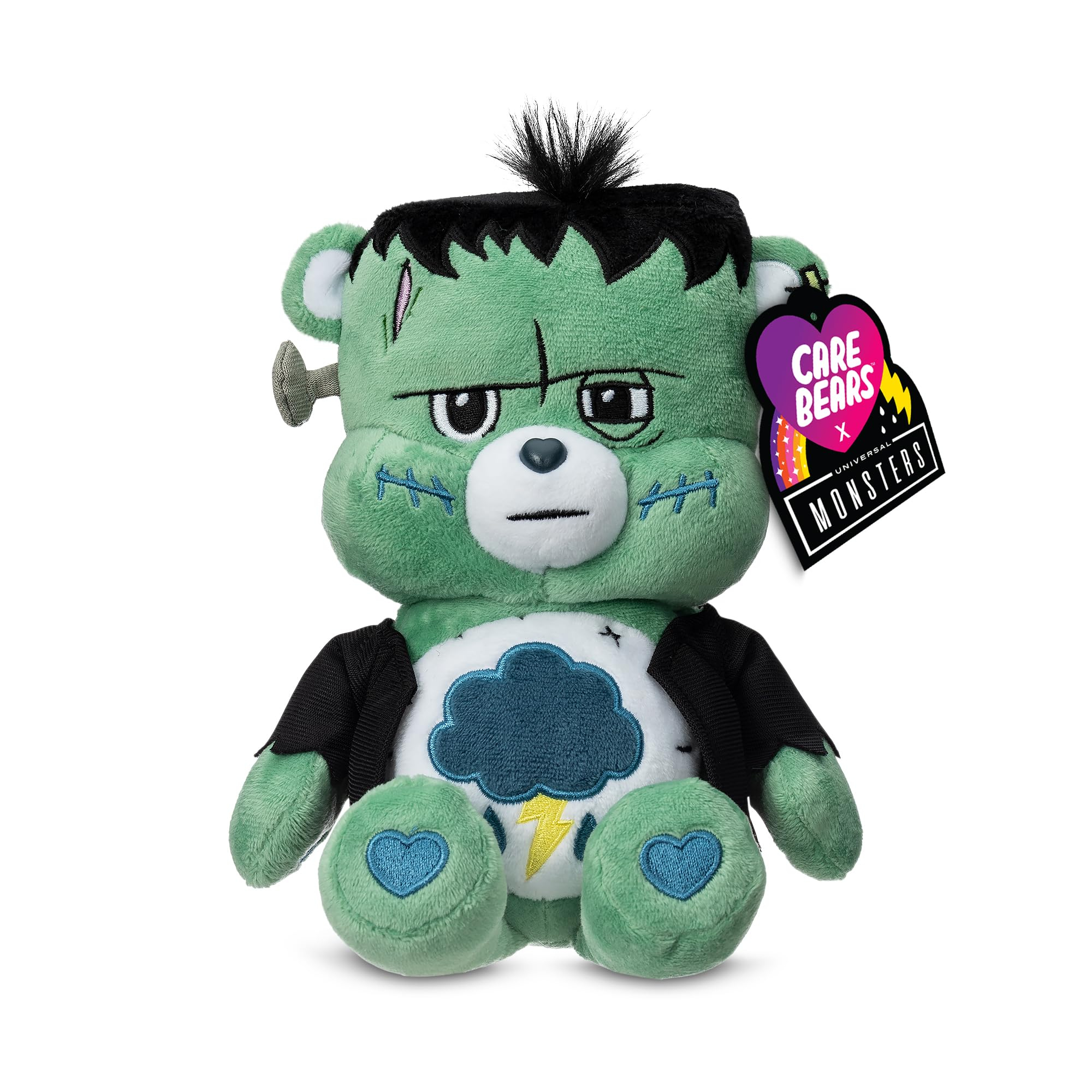 AMAZON: Care Bears Universal Monsters - Peluche de tamaño Divertido de 9 Pulgadas, Oso gruñón como Frankenstein