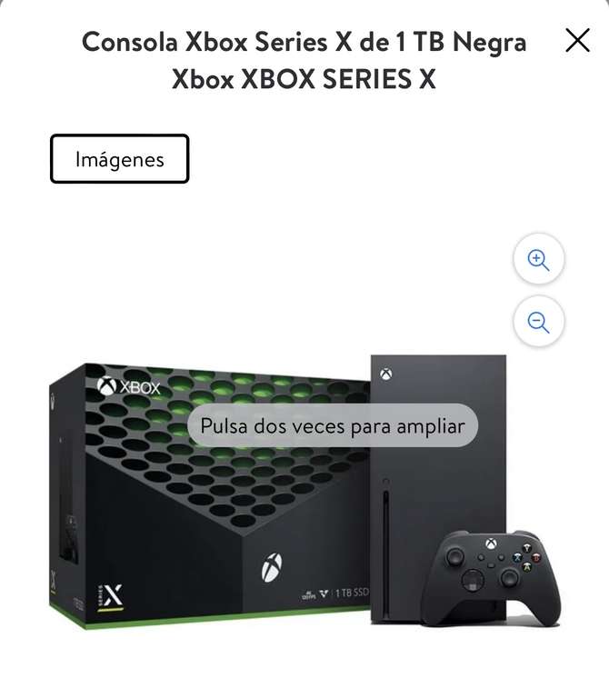 Walmart: Consola Xbox Series X de 1 TB Negra Xbox XBOX SERIES X | Pagando con AmEx a 15 MSI