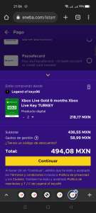 Eneba: Xbox Live Gold 1 año (2 códigos de 6 meses Región Turquía)