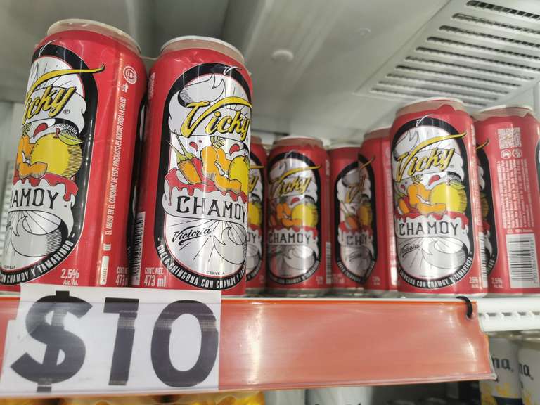 Cerveza vicky chamoy a solo $10.00 visto en Tiendas neto de Naucalpan estado de México