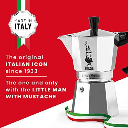Amazon: Cafetera italiana Bialetti 6800 Moka Express 9 tazas -  promodescuentos.com
