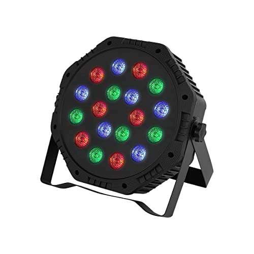 Amazon: Luces De Escenario, RGB 18x1W Luces Par LED Activadas Por Sonido