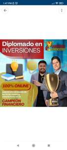 33% OFF en Diplomado online de inversiones "Campeones Financieros"