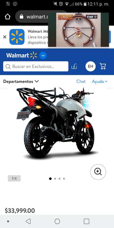 Walmart: Motocicleta Vento Workman 250